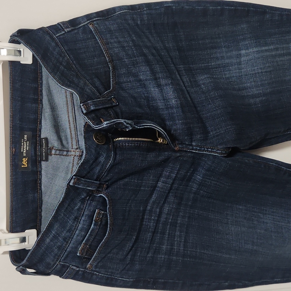 Lee regular fit straight leg mid rise jeans